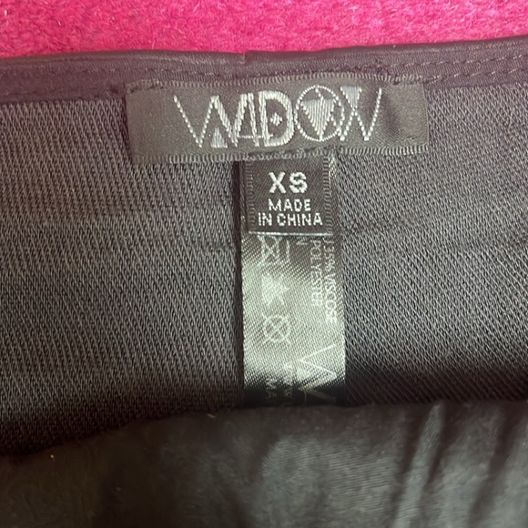 Dolls Kill Widow Poisoned Heart faux leather lace up mini booty shorts - Picture 5 of 5